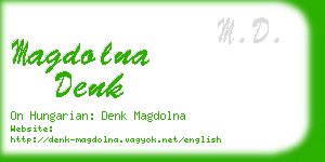 magdolna denk business card